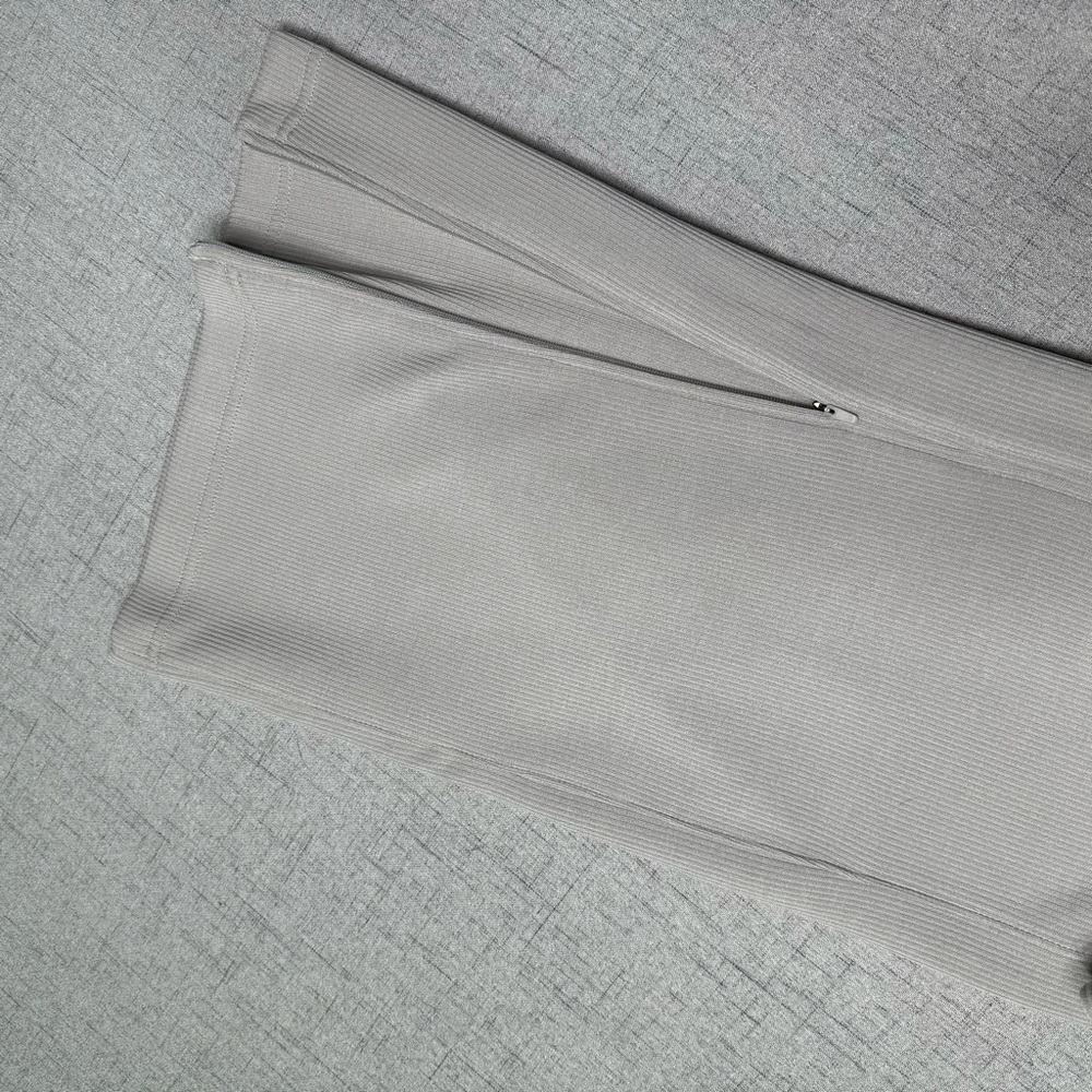 Lululemon Brushed Softstreme Ribbed Zip Flared Athletic Pants Riverstone 14 NWT - Picture 10 of 11